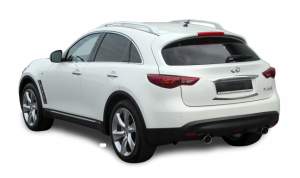 DRZWI PRAWE TYŁ BIAŁE LAKIER INFINITI QX70 FX30d