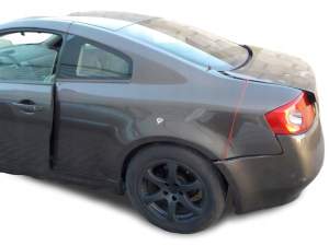 BŁOTNIK TYLNY P/L ĆWIARTKA TYŁ INFINITI G35 COUPE