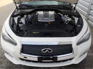 ZDERZAK KOMPLETNY GRILL HALOGENY INFINITI Q50
