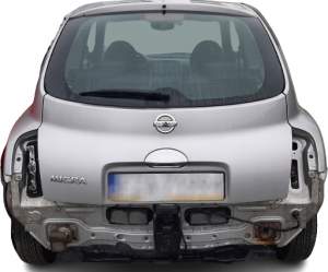 SZYBA KLAPY BAGAŻNIKA TYŁ NISSAN MICRA K12 3D