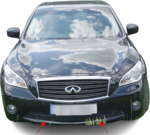 KRATKA ŚRODKOWA ZDERZAKA INFINITI M35h Q70 M30 M37