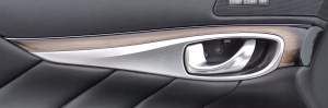 DEKOR DREWNO LISTWA LEWY PRZÓD INFINITI Q70 M30d M35 M37 M56
