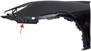 ŚLIZG PLASTIK BŁOTNIKA LEWY PRZÓD PORSCHE CAYENNE II 92A