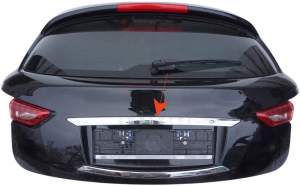 LISTWA CHROM PRZYCISK KLAPY BAGAŻNIKA INFINITI QX70 FX30d FX35 FX37 FX50