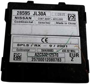 MODUŁ STEROWNIK KEYLESS INFINITI QX70 FX QX50 EX G37 28595JL30A