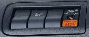 PANEL PRZYCISKI PRZEŁĄCZNIKI TCS OFF PASS AIRBAG ON OFF MAZDA CX-7