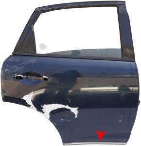 LISTWA DOLNA DRZWI PRAWA TYŁ TYLNA INFINITI FX35 FX45 03-05 PRZED LIFT