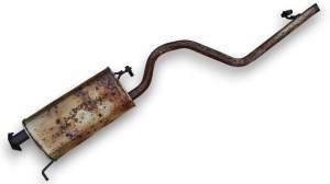 WYDECH TŁUMIK ŚRODKOWY MITSUBISHI PAJERO SPORT II L200 2.5 DIESEL 59R00002