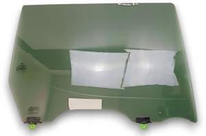 SZYBA BOCZNA DRZWI PRAWA TYLNA TYŁ NISSAN NAVARA D23 NP300