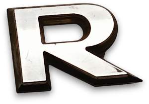 EMBLEMAT LITERA "R" NISSAN GT-R