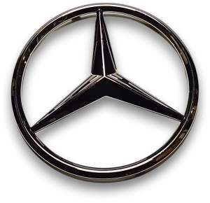 EMBLEMAT LOGO ZNACZEK GRILLA ATRAPY MERCEDES C W205 A W176 CLA W117 X156