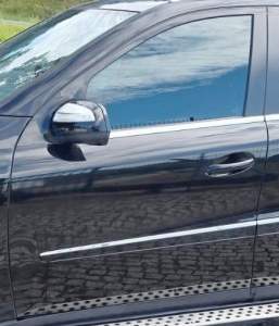 DRZWI LEWE PRZÓD PRZEDNIE GOŁE 197 OBSIDIAN BLACK MERCEDES ML 280 CDI W164