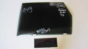 NISSAN MURANO Z51 SZYBA BOCZNA DRZWI TYŁ R/L