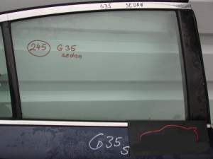 INFINITI G35 SEDAN SZYBA BOCZNA DRZWI TYŁ PRAWY